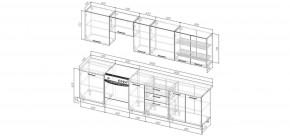 Кухонный гарнитур Белый Глянец 3000 (Стол. 26мм) в Коротчаево - korotchaevo.ok-mebel.com | фото 2