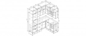 Кухонный гарнитур Фьюжн 2200*1700 (Стол. 38мм) в Коротчаево - korotchaevo.ok-mebel.com | фото 2