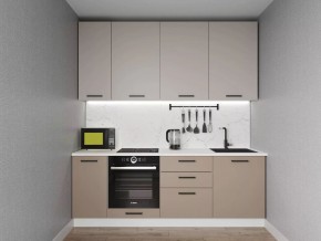 Кухонный гарнитур Каппучино 2200 h950 (Стол. 26мм) в Коротчаево - korotchaevo.ok-mebel.com | фото