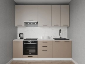Кухонный гарнитур Каппучино 2400 h950 (Стол. 38мм) в Коротчаево - korotchaevo.ok-mebel.com | фото