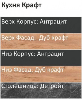 Кухонный гарнитур Крафт 2200 (Стол. 26мм) в Коротчаево - korotchaevo.ok-mebel.com | фото 3