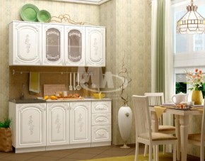 ЛИЗА-2 Кухонный гарнитур 1,7 Белый глянец холодный в Коротчаево - korotchaevo.ok-mebel.com | фото