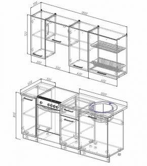 Кухонный гарнитур Лофт 1800 (Стол. 26мм) в Коротчаево - korotchaevo.ok-mebel.com | фото 2