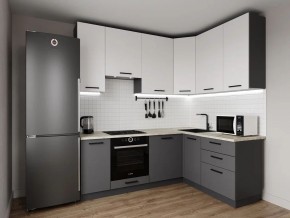 Кухонный гарнитур Меренга 2200*1600 h950 (Стол. 38мм) в Коротчаево - korotchaevo.ok-mebel.com | фото