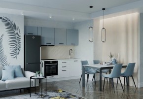 Кухонный гарнитур Ниагара 2550 (Стол. 26мм) в Коротчаево - korotchaevo.ok-mebel.com | фото