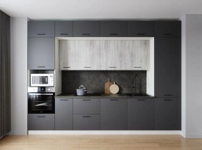 Кухонный гарнитур Санторини 3400 (Стол. 38мм) в Коротчаево - korotchaevo.ok-mebel.com | фото