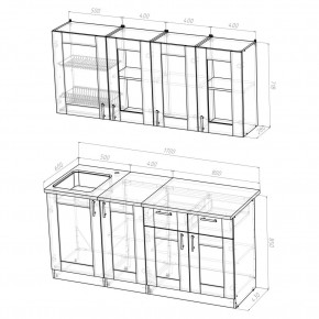 Кухня Симона Демо 1700 (Венга/Дуб Сонома) в Коротчаево - korotchaevo.ok-mebel.com | фото 2