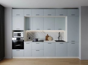 Кухонный гарнитур Смоки 3400 (Стол. 26мм) в Коротчаево - korotchaevo.ok-mebel.com | фото