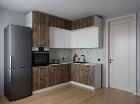 Кухонный гарнитур Старое Дерево 2200*1700 (Стол. 26мм) в Коротчаево - korotchaevo.ok-mebel.com | фото