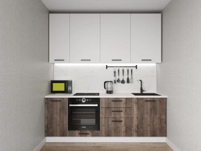 Кухонный гарнитур Старое Дерево 2200 h950 (Стол. 38мм) в Коротчаево - korotchaevo.ok-mebel.com | фото