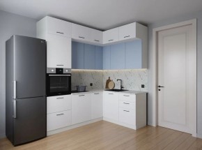 Кухонный гарнитур угловой Капри 2200*1700 (Стол. 38мм) в Коротчаево - korotchaevo.ok-mebel.com | фото