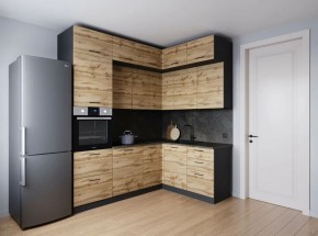 Кухонный гарнитур угловой Крафт 2200*1700 (Стол. 38мм) в Коротчаево - korotchaevo.ok-mebel.com | фото 2