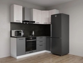 Кухонный гарнитур угловой Санторини 2200*1000 (Стол. 26мм) в Коротчаево - korotchaevo.ok-mebel.com | фото