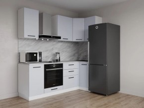 Кухонный гарнитур угловой Смоки 2200*1000 (Стол. 26мм) в Коротчаево - korotchaevo.ok-mebel.com | фото