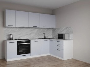 Кухонный гарнитур угловой Смоки 2600*1600 (Стол. 38 мм) в Коротчаево - korotchaevo.ok-mebel.com | фото