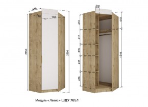ЛАВИС Детская (модульная) белый/роза-белый софт/ручка золотая в Коротчаево - korotchaevo.ok-mebel.com | фото 11