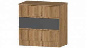 ЛЕНОРА Комод 3 ящика (графит) в Коротчаево - korotchaevo.ok-mebel.com | фото