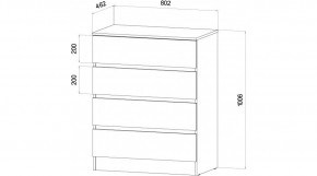 ЛЕНОРА Спальный гарнитур (модульный) графит в Коротчаево - korotchaevo.ok-mebel.com | фото 3