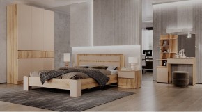 ЛЕНОРА Спальный гарнитур (модульный) кашемир в Коротчаево - korotchaevo.ok-mebel.com | фото