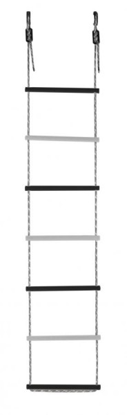 Лестница веревочная 7 перекладин цв.черный, белый D=25  в Коротчаево - korotchaevo.ok-mebel.com | фото 1