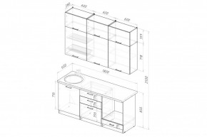 ЛИОРА Кухонный гарнитур Макси 1800 мм в Коротчаево - korotchaevo.ok-mebel.com | фото 2