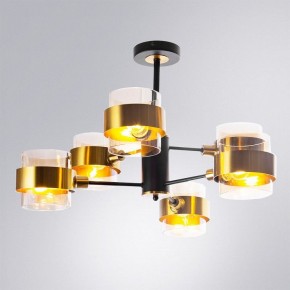 Люстра на штанге Arte Lamp Carlo A8205SP-6BK в Коротчаево - korotchaevo.ok-mebel.com | фото 2