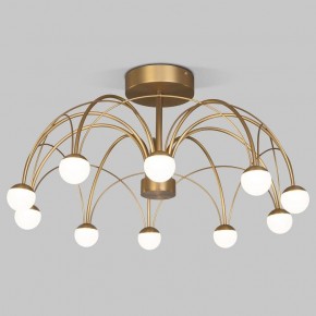 Люстра на штанге Eurosvet Ragno 90031/10 LED золото в Коротчаево - korotchaevo.ok-mebel.com | фото