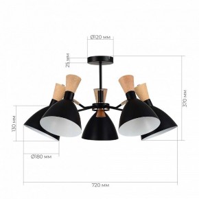 Люстра на штанге EVOLUCE VISTA SLE1256-402-05 в Коротчаево - korotchaevo.ok-mebel.com | фото 8