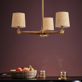 Люстра на штанге Imperiumloft Jorgenson Beige/Dark wood STAVRA01 в Коротчаево - korotchaevo.ok-mebel.com | фото 9