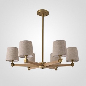 Люстра на штанге Imperiumloft Jorgenson Beige/Light wood STAVRA01 в Коротчаево - korotchaevo.ok-mebel.com | фото