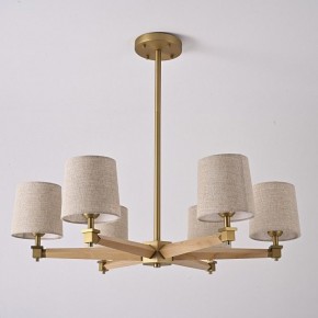 Люстра на штанге Imperiumloft Jorgenson Beige/Light wood STAVRA01 в Коротчаево - korotchaevo.ok-mebel.com | фото 3