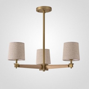 Люстра на штанге Imperiumloft Jorgenson Beige/Light wood STAVRA01 в Коротчаево - korotchaevo.ok-mebel.com | фото