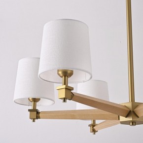Люстра на штанге Imperiumloft Jorgenson White/Light wood STAVRA01 в Коротчаево - korotchaevo.ok-mebel.com | фото 11