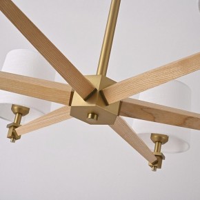 Люстра на штанге Imperiumloft Jorgenson White/Light wood STAVRA01 в Коротчаево - korotchaevo.ok-mebel.com | фото 13