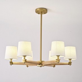 Люстра на штанге Imperiumloft Jorgenson White/Light wood STAVRA01 в Коротчаево - korotchaevo.ok-mebel.com | фото 2