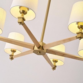 Люстра на штанге Imperiumloft Jorgenson White/Light wood STAVRA01 в Коротчаево - korotchaevo.ok-mebel.com | фото 7