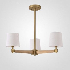 Люстра на штанге Imperiumloft Jorgenson White/Light wood STAVRA01 в Коротчаево - korotchaevo.ok-mebel.com | фото