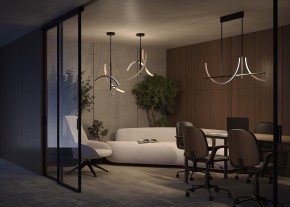 Люстра на штанге Maytoni Wabi MOD428PL-L27BK в Коротчаево - korotchaevo.ok-mebel.com | фото 6