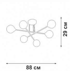 Люстра на штанге Vitaluce V3931 V3931-8/6PL в Коротчаево - korotchaevo.ok-mebel.com | фото 4