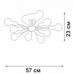 Люстра на штанге Vitaluce V4261 V4261-0/10PL в Коротчаево - korotchaevo.ok-mebel.com | фото 4