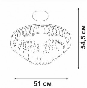 Люстра на штанге Vitaluce V5352 V5352-1/5PL в Коротчаево - korotchaevo.ok-mebel.com | фото