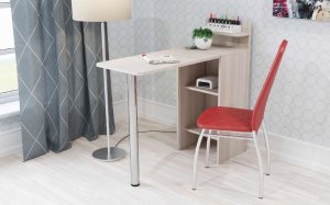 Стол маникюрный 4 трансформер с полками в Коротчаево - korotchaevo.ok-mebel.com | фото