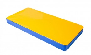 Мат гимнастический 1х0,5х0,08м цв. синий-желтый в Коротчаево - korotchaevo.ok-mebel.com | фото 1