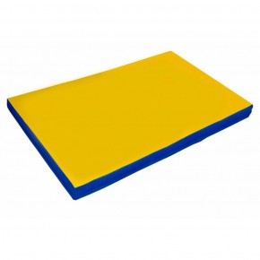 Мат гимнастический 2х1х0,08м цв. синий-желтый в Коротчаево - korotchaevo.ok-mebel.com | фото