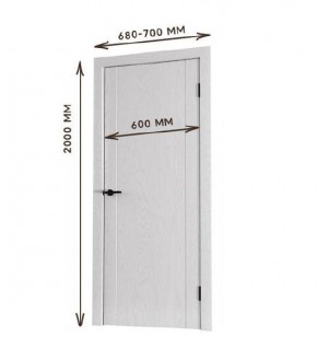 Межкомнатная дверь Bolivar Роялвуд белый (комплект) 600 в Коротчаево - korotchaevo.ok-mebel.com | фото