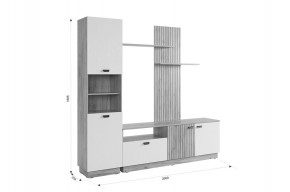 МОДИ К1 Гостиная (белое дерево) в Коротчаево - korotchaevo.ok-mebel.com | фото 2