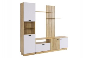 МОДИ К1 Гостиная (белое дерево) в Коротчаево - korotchaevo.ok-mebel.com | фото 6