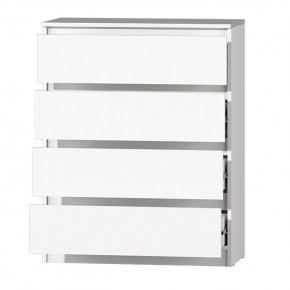 МС "Хилтон" Комод №1 800 (4 ящ.) белый текстурный в Коротчаево - korotchaevo.ok-mebel.com | фото 3