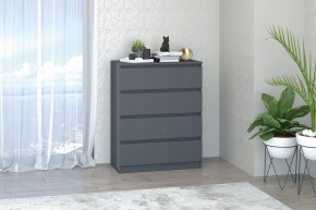 МС "Хилтон" Комод №1 800 (4 ящ.) графит в Коротчаево - korotchaevo.ok-mebel.com | фото