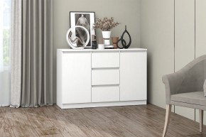 МС "Хилтон" Комод №4 1200 (белый текстурный) в Коротчаево - korotchaevo.ok-mebel.com | фото